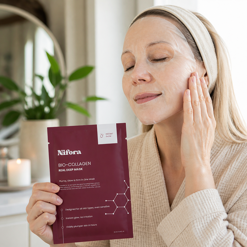 Sheet Mask 25% Bio-Collagen Hyaluronic Acid & Niacinamide