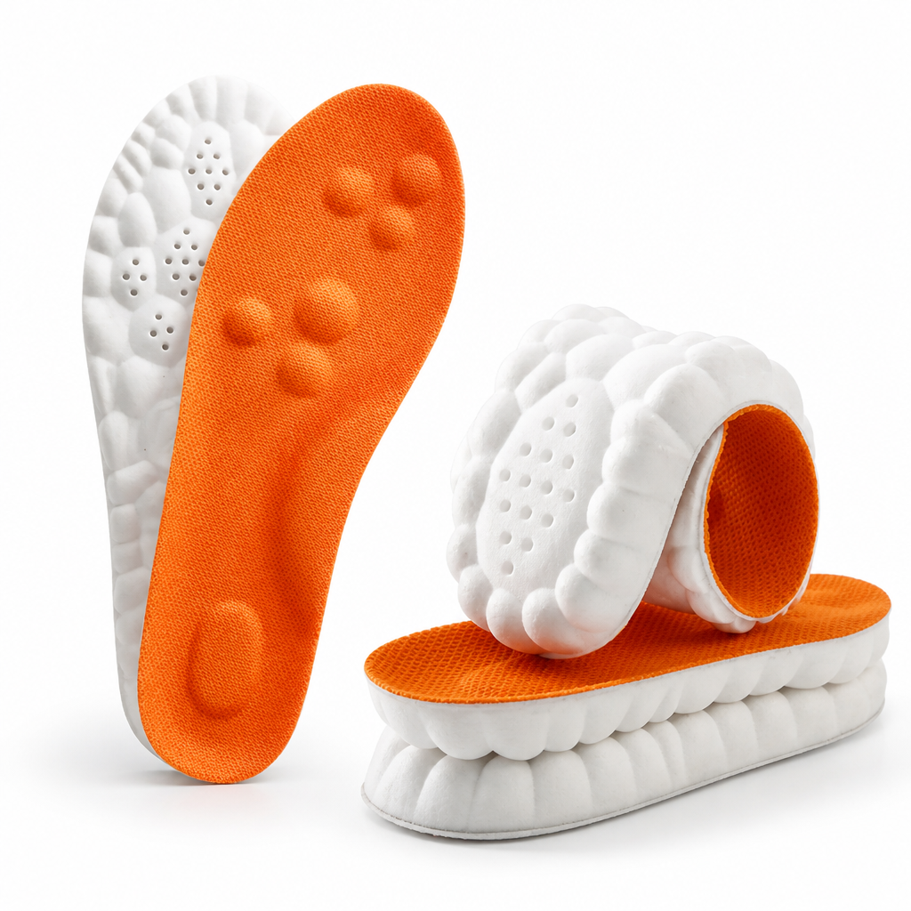 Shoe Insoles 4D Shock-Absorbing All-Day Comfort