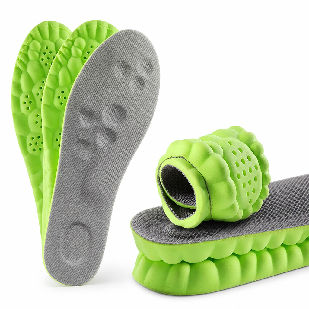 Shoe Insoles 4D Shock-Absorbing All-Day Comfort