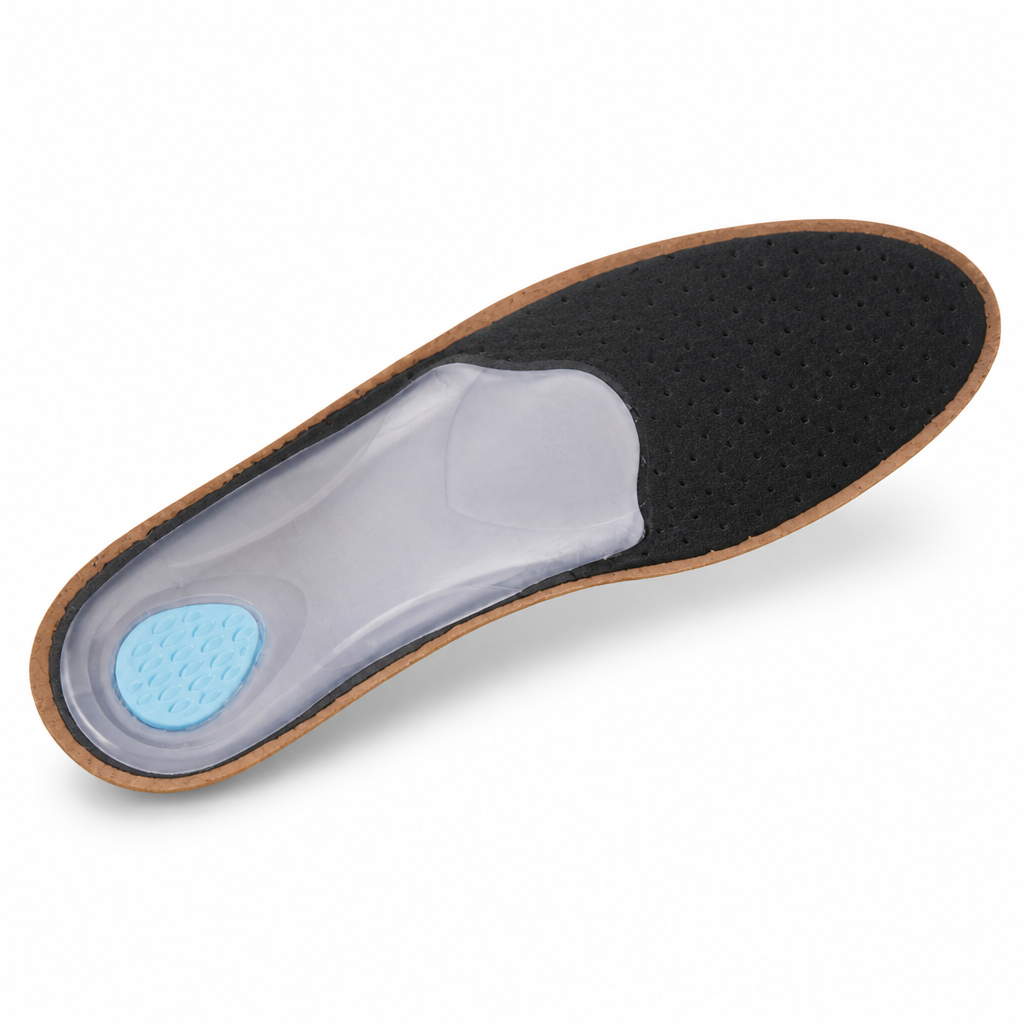 Shoe Insoles Arch Support Cowhide Leather & Activated Carbon