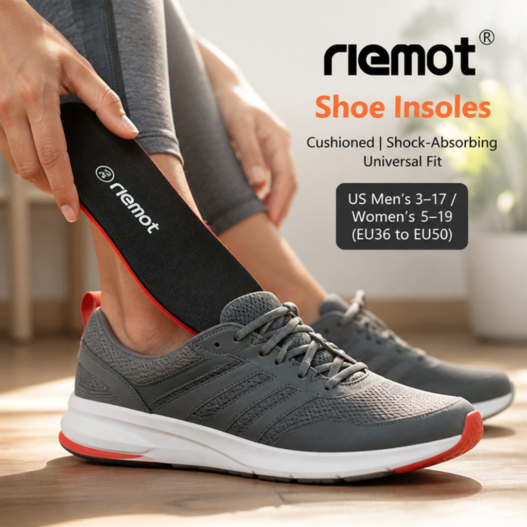 Shoe Insoles Cushioned Shock-Absorbing Universal Fit