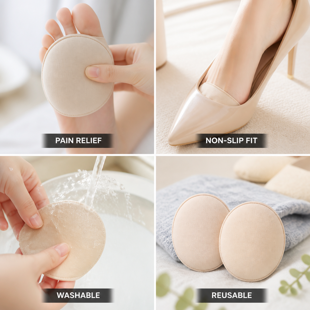 Shoe Insoles Invisible Foam Non-Slip Washable & Reusable