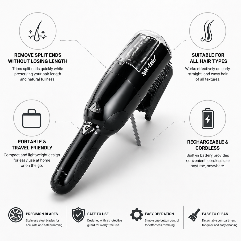 Split End Trimmer Rechargeable Precision Blades