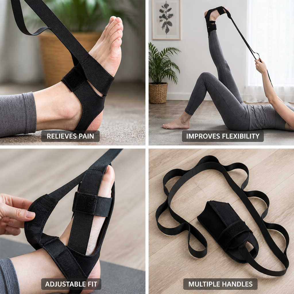 Stretching Strap 6-Handle Ergonomic Foot Support