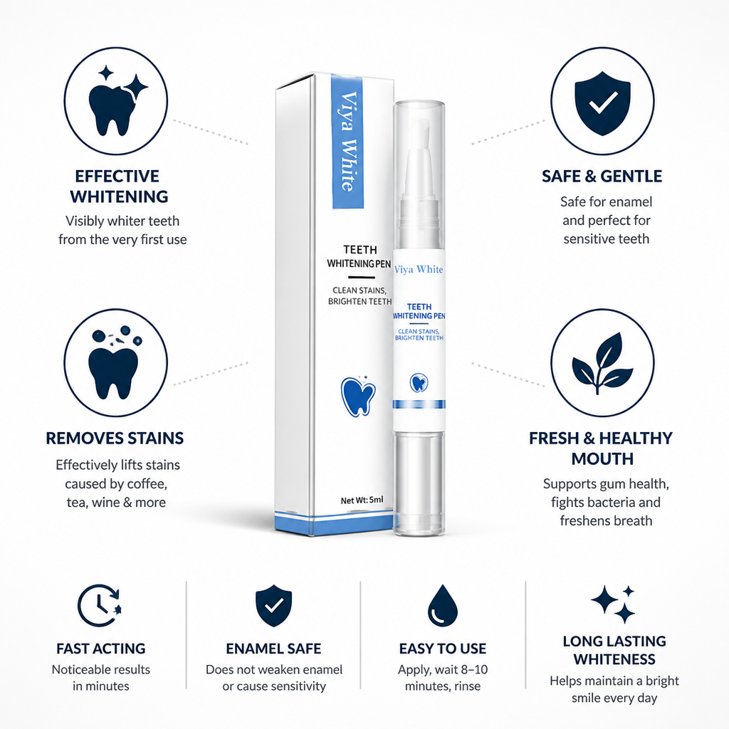 Teeth Whitening Gel Instant Brightening Gentle & Enamel Safe
