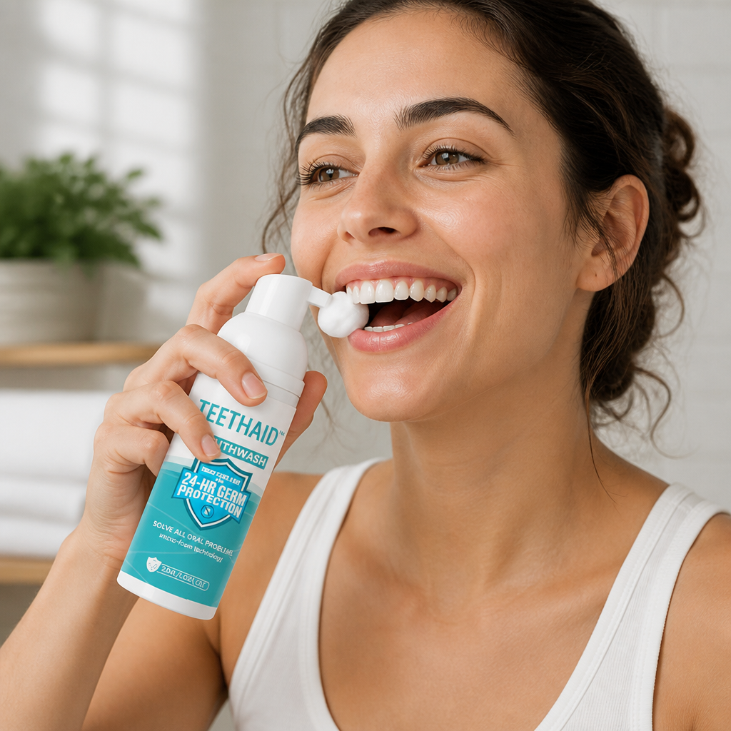 Teeth Whitening Mousse Herbal Microfoam Enamel Repair