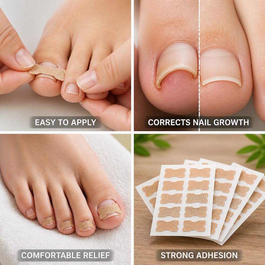 Toenail Corrector Patches Adhesive Ingrown Nail Relief
