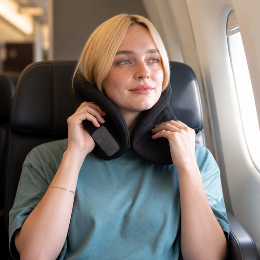 Travel Neck Pillow Ergonomic Breathable & Washable Cover