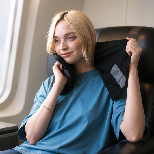 Travel Neck Pillow Ergonomic Support Breathable Compact & Lightweight