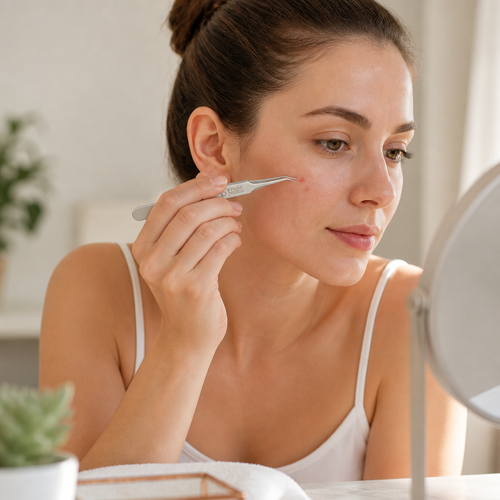 Tweezers Ultra-Fine Tip Medical-Grade Stainless Steel