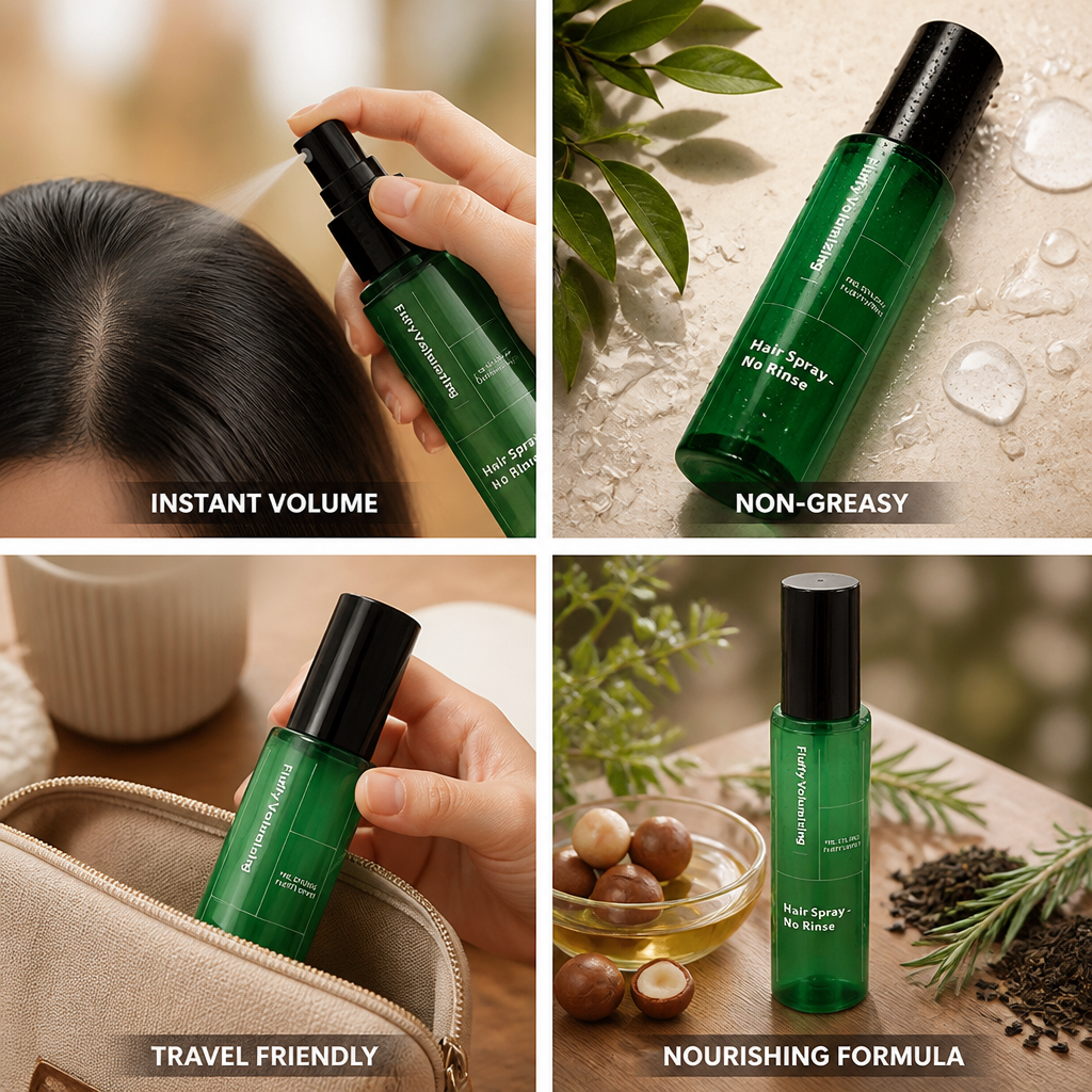 Volumizing Hair Spray Instant Volume Non-Greasy Long-Lasting Hold