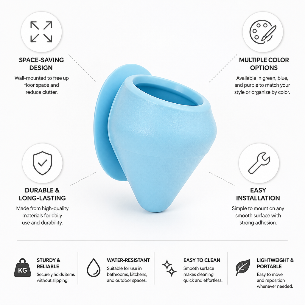 Wall-Mounted Cone Planter Space-Saving Indoor & Outdoor