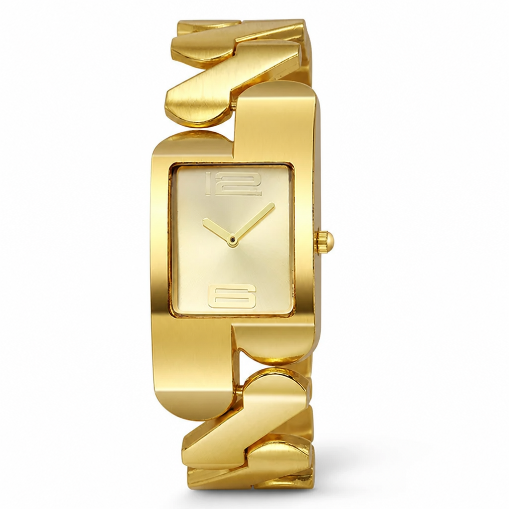 Watch Vintage Square Dial Quartz Movement Scratch-Resistant Glass