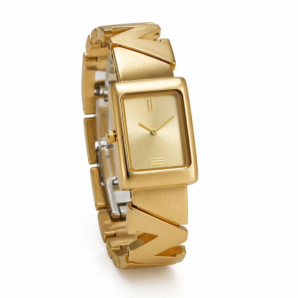 Watch Vintage Square Dial Quartz Movement Scratch-Resistant Glass