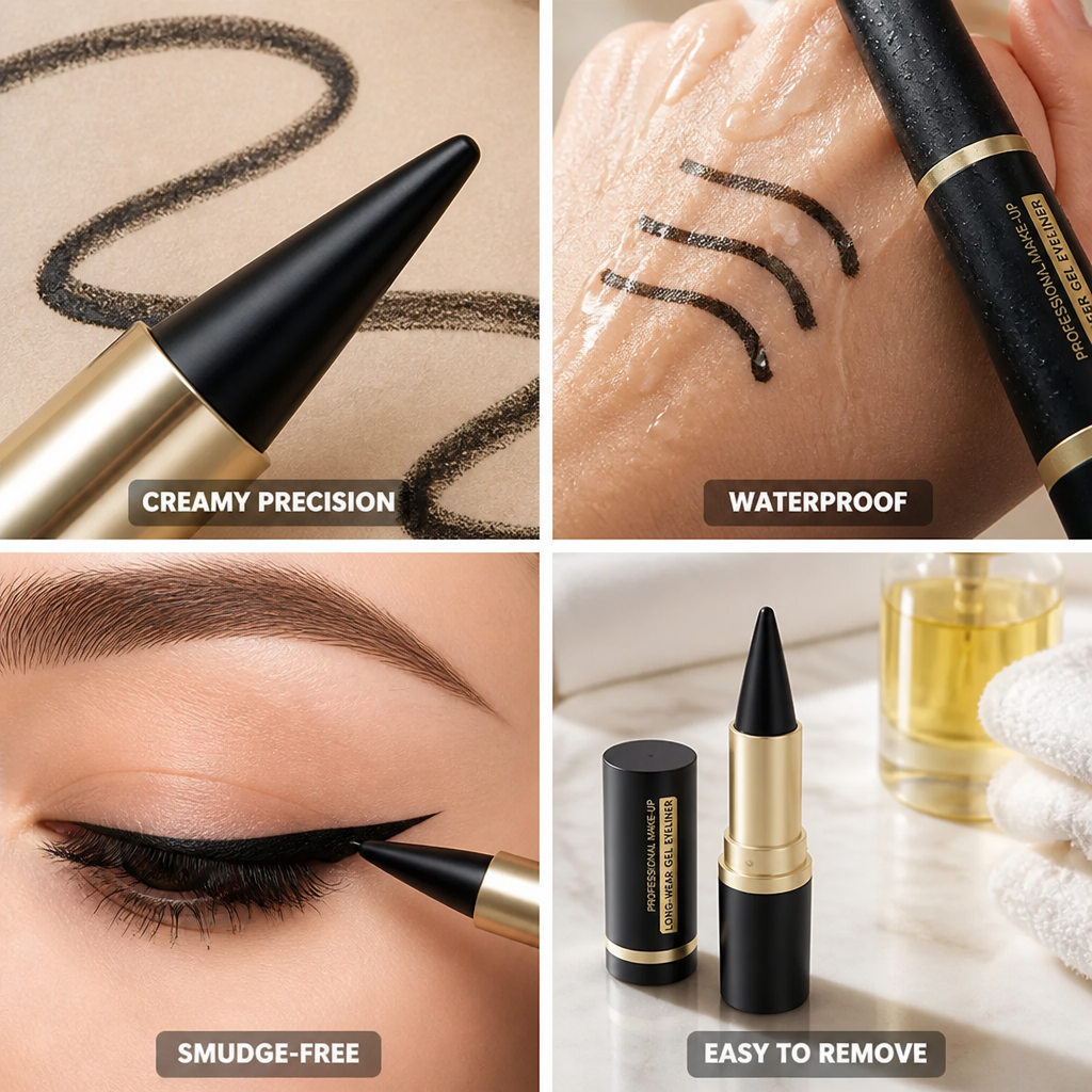 Waterproof Gel Eyeliner Creamy Precision Long-Lasting
