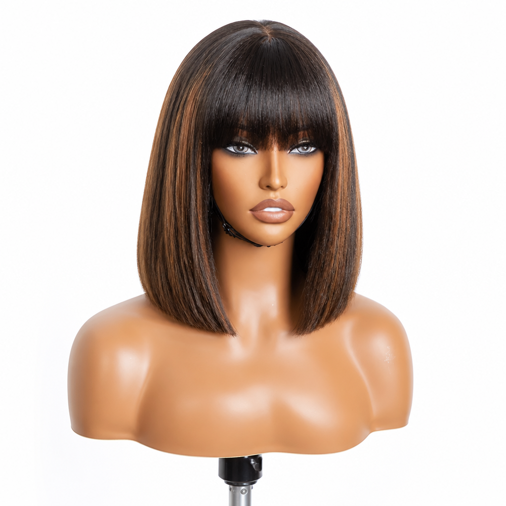 Wig Shoulder-Length Natural-Looking Heat-Friendly Fiber