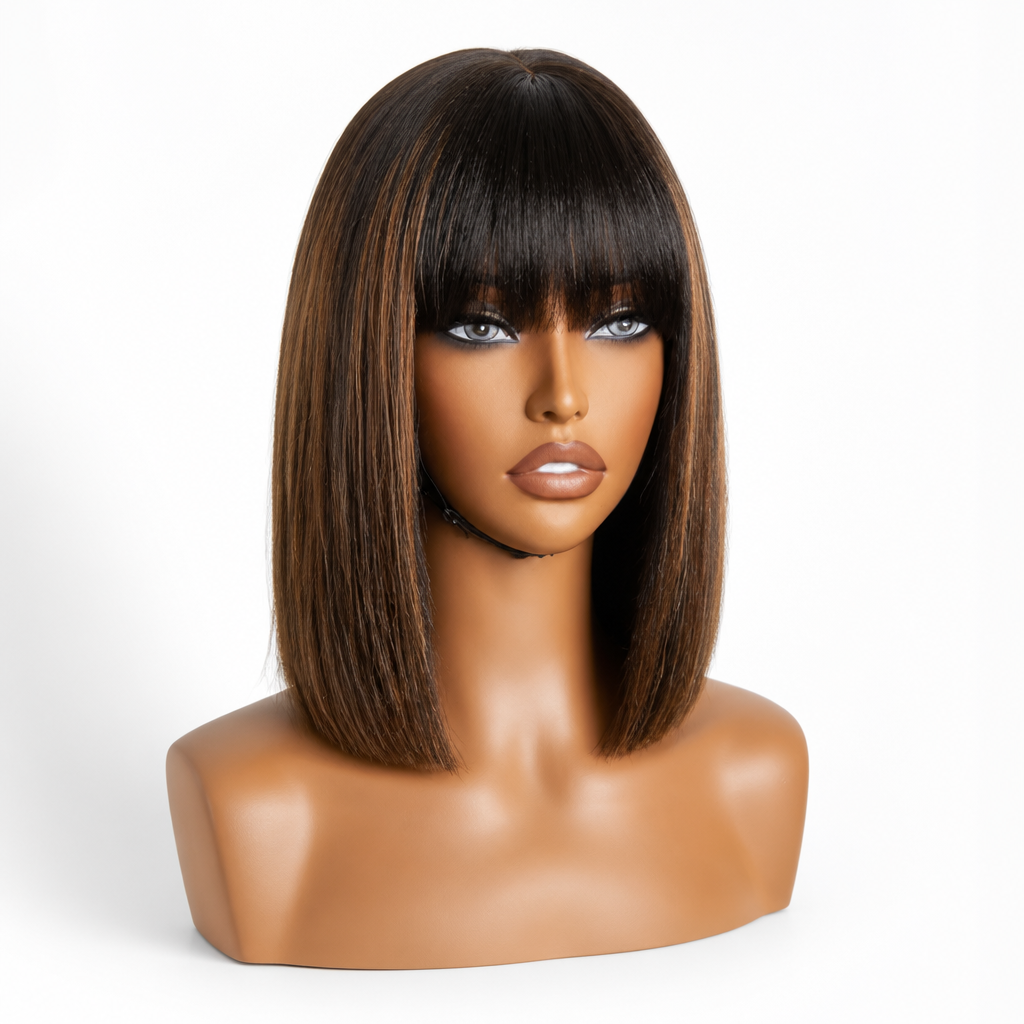 Wig Shoulder-Length Natural-Looking Heat-Friendly Fiber