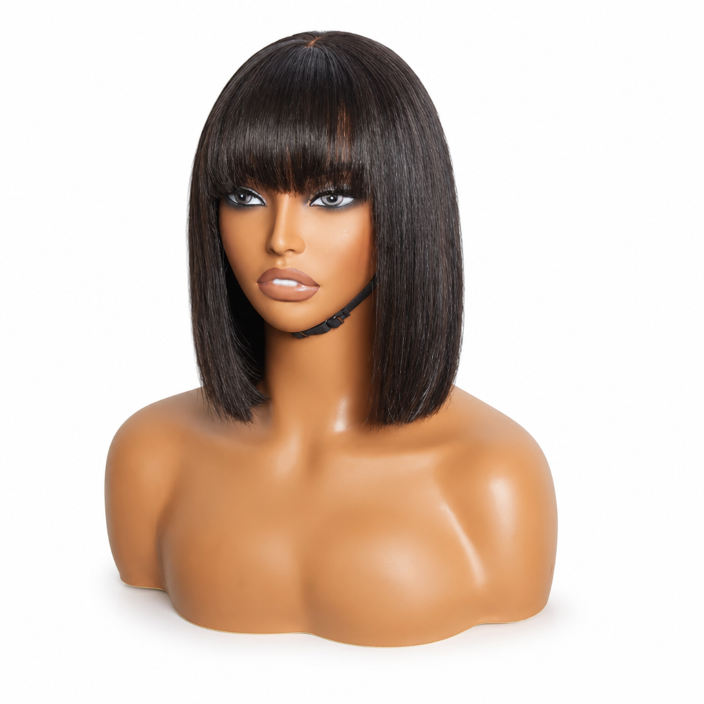 Wig Shoulder-Length Natural-Looking Heat-Friendly Fiber